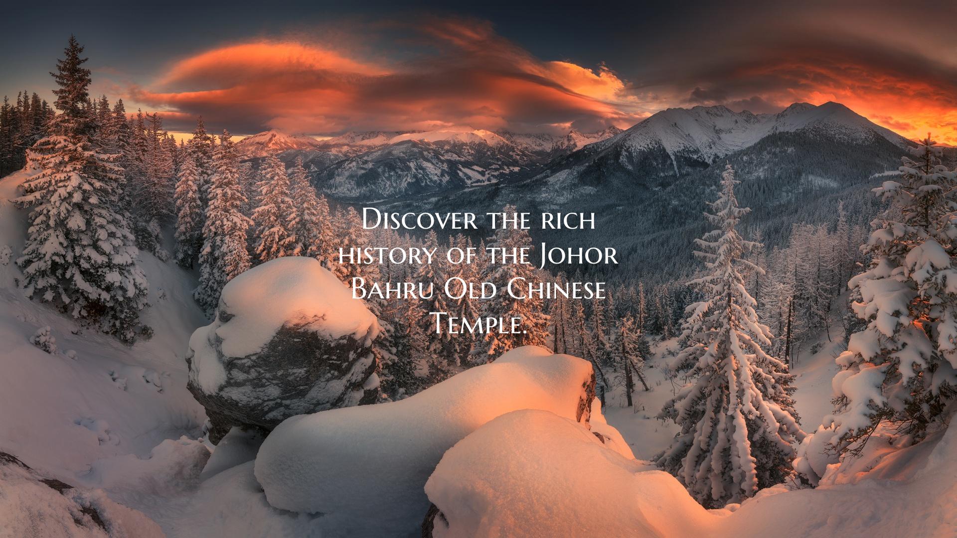 Discover the rich history of the Johor Bahru Old C...