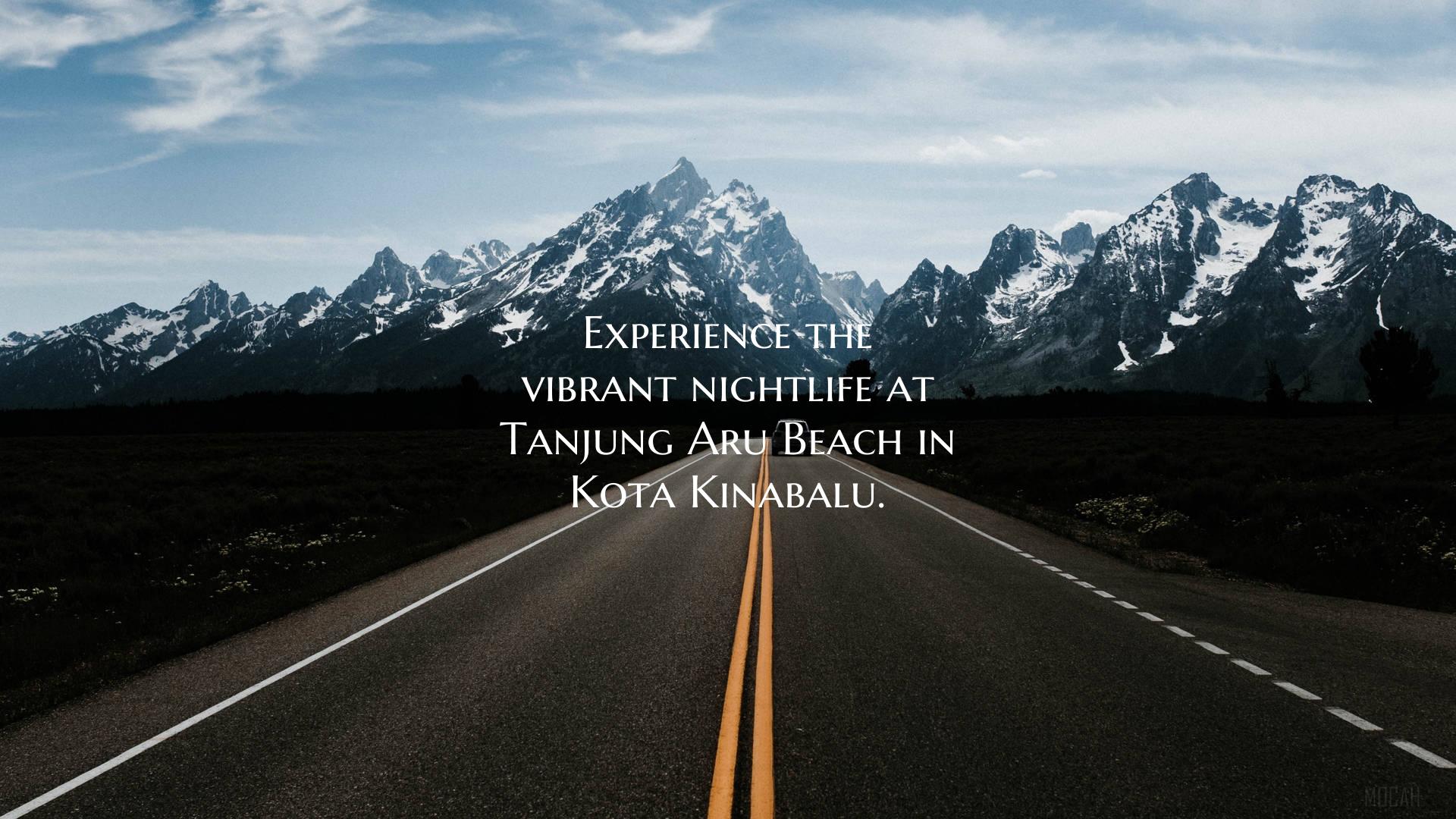 Experience the vibrant nightlife at Tanjung Aru Be...