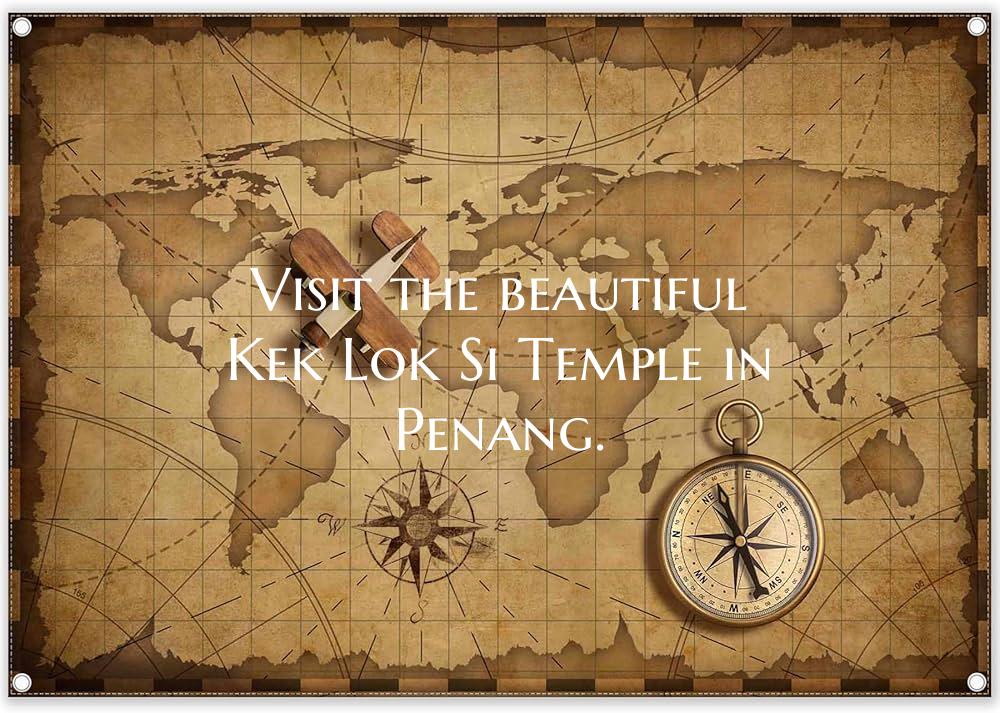 Visit the beautiful Kek Lok Si Temple in Penang.